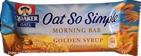 How much fat is in oat so simple morning bar - calories, carbs, nutrition