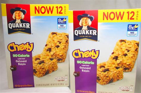 How much fat is in oatmeal raisin granola bar - calories, carbs, nutrition