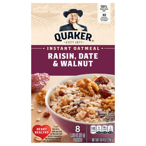 How much fat is in oatmeal raisin walnut - calories, carbs, nutrition