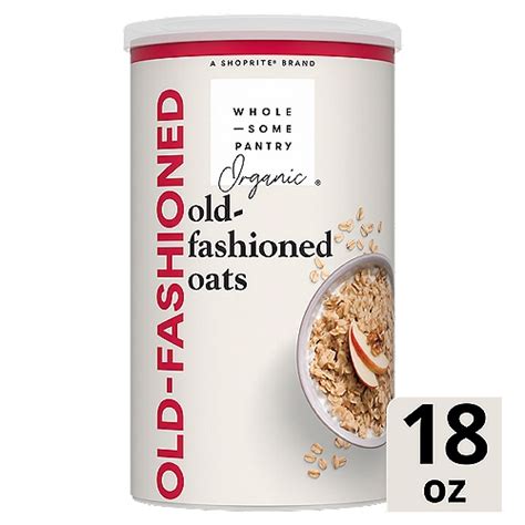 How much fat is in old fashioned organic oats - calories, carbs, nutrition
