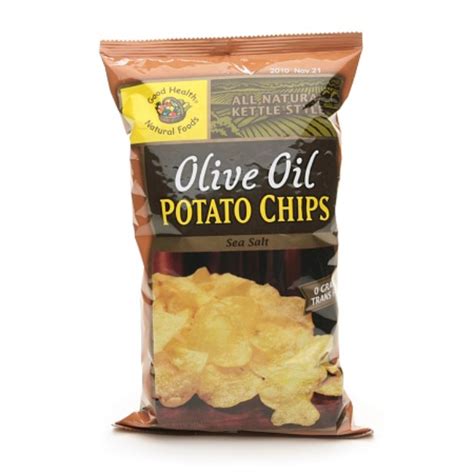 How much fat is in olive oil potatoe chips - calories, carbs, nutrition