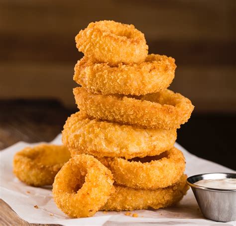 How much fat is in onion rings breaded 5 oz - calories, carbs, nutrition