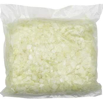 How much fat is in onion white diced 1/4