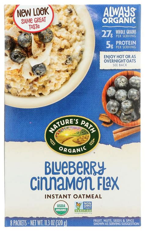 How much fat is in optimum blueberry oatmeal - calories, carbs, nutrition