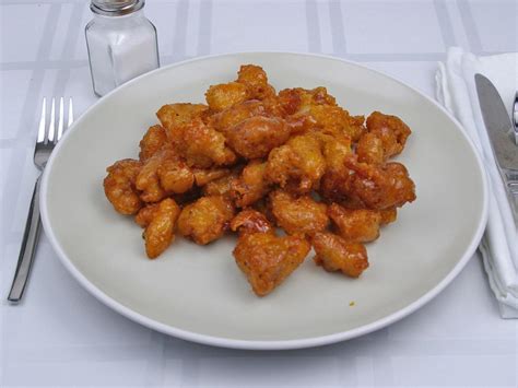 How much fat is in orange chicken - calories, carbs, nutrition