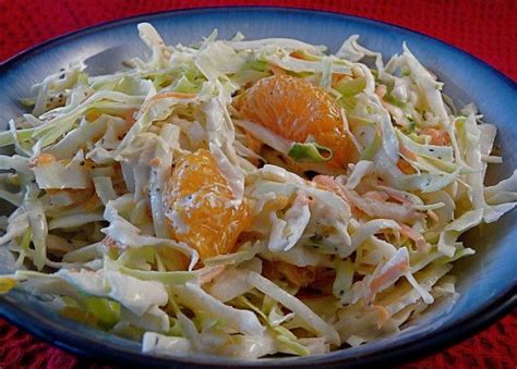 How much fat is in orange ginger cole slaw - calories, carbs, nutrition