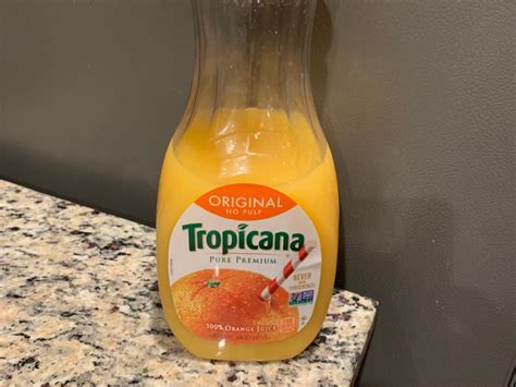 How much fat is in orange juice no pulp - calories, carbs, nutrition