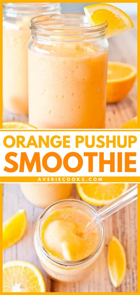 How much fat is in orange push up smoothie - calories, carbs, nutrition