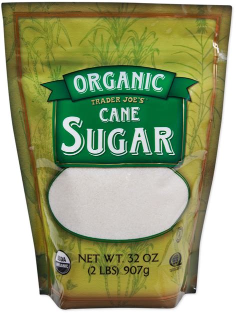 How much fat is in organic cane sugar - calories, carbs, nutrition