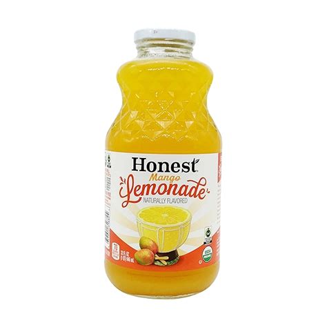 How much fat is in organic mango lemonade - calories, carbs, nutrition