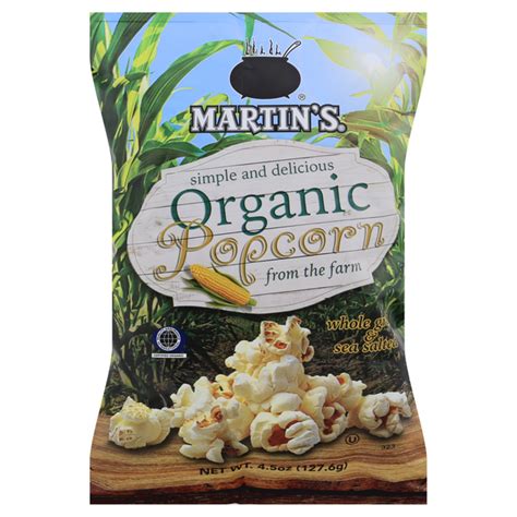 How much fat is in organic popcorn - calories, carbs, nutrition