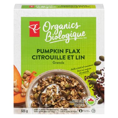 How much fat is in organic pumpkin flax granola (63624.1) - calories, carbs, nutrition
