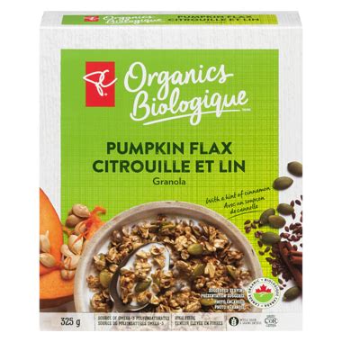 How much fat is in organic pumpkin flax granola (63624.1) - calories, carbs, nutrition