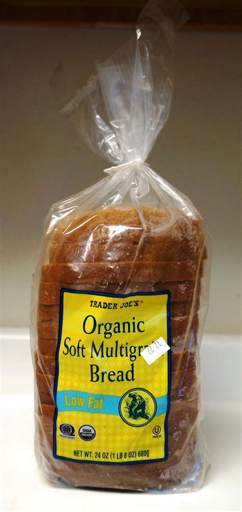 How much fat is in organic soft multigrain bread - calories, carbs, nutrition