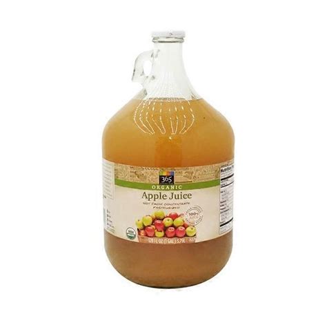 How much fat is in organic unfiltered apple juice - calories, carbs, nutrition