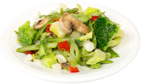 How much fat is in oriental vegetable blend - calories, carbs, nutrition