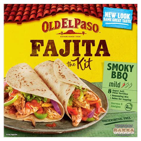 How much fat is in original smokey bbq fajitas - calories, carbs, nutrition