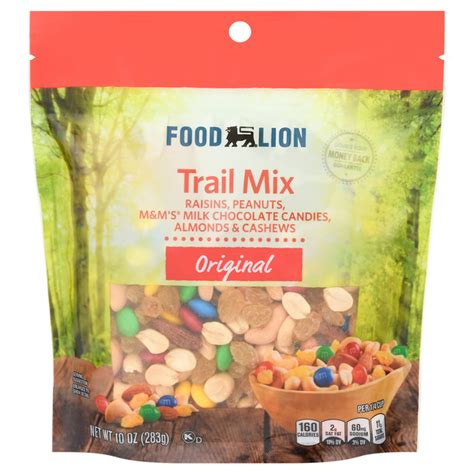 How much fat is in original trail mix - calories, carbs, nutrition