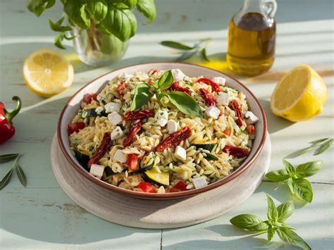 How much fat is in orzo salad with sundried tomatoes 3 oz - calories, carbs, nutrition