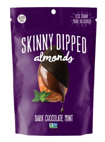 How much fat is in oven roasted almonds (mint dark chocolate) - calories, carbs, nutrition