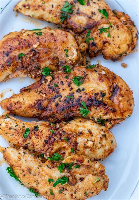 How much fat is in pan-seared chicken - calories, carbs, nutrition