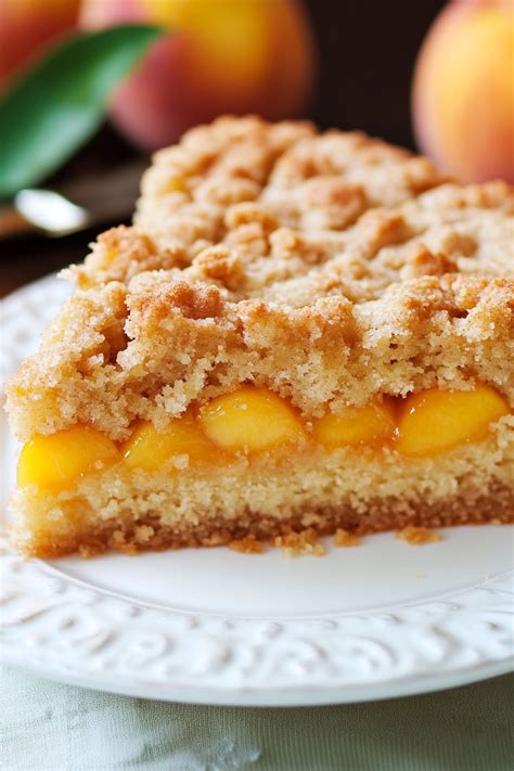 How much fat is in peach almond crumb cake - calories, carbs, nutrition