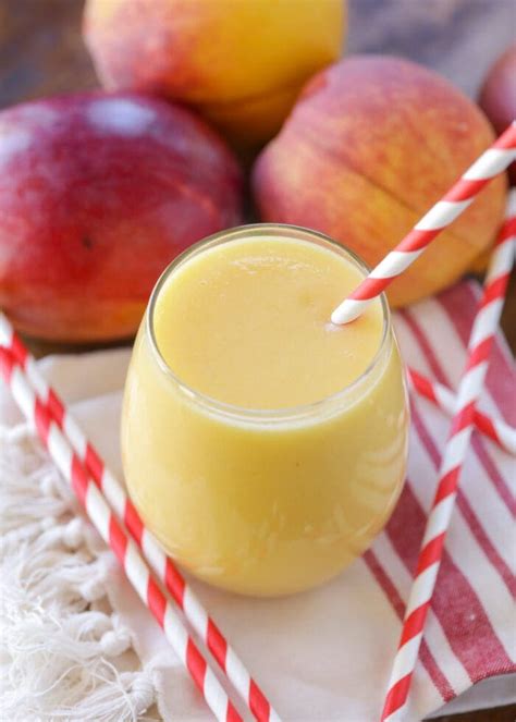 How much fat is in peach mango smoothie - calories, carbs, nutrition