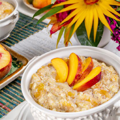 How much fat is in peach oatmeal - calories, carbs, nutrition