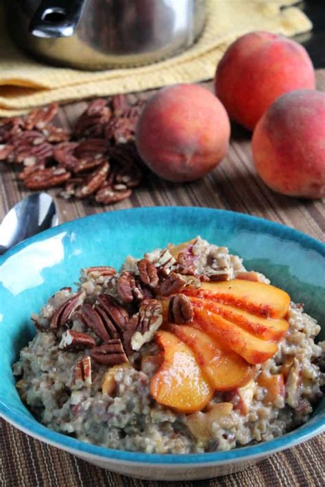 How much fat is in peach-n-pecan oatmeal - calories, carbs, nutrition