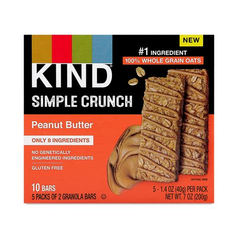 How much fat is in peanut butter crunch granola bar - calories, carbs, nutrition