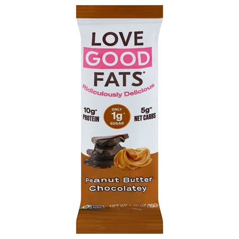 How much fat is in peanut butter snack bar - calories, carbs, nutrition