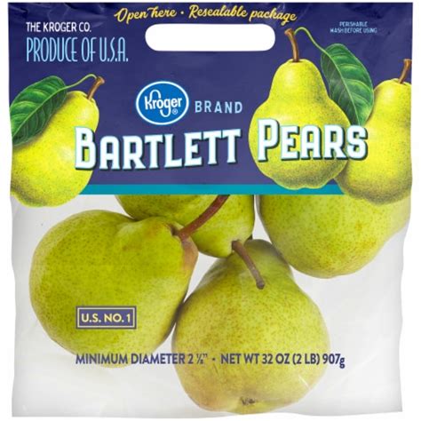 How much fat is in pear bartlett individually wrapped - calories, carbs, nutrition