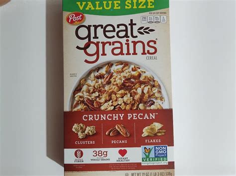 How much fat is in pecan cereal - calories, carbs, nutrition