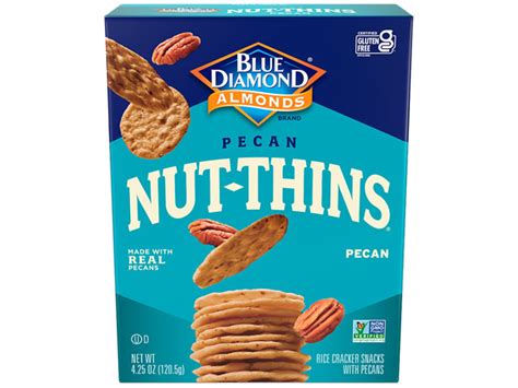 How much fat is in pecan nut thins - calories, carbs, nutrition