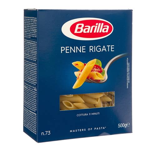 How much fat is in penne rigate - calories, carbs, nutrition