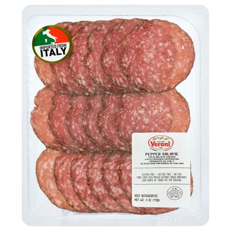 How much fat is in peppered salame - calories, carbs, nutrition