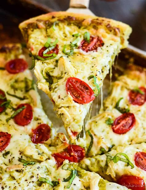 How much fat is in pesto chicken pizza - food on demand - calories, carbs, nutrition