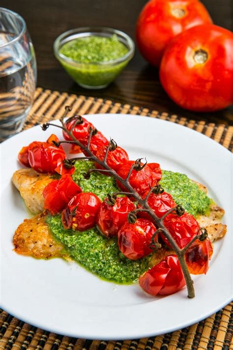 How much fat is in pesto crusted tomatoes (66929.0) - calories, carbs, nutrition