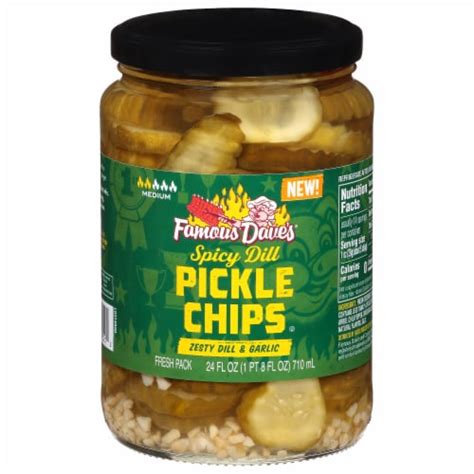 How much fat is in pickle dill chips 1/2 oz - calories, carbs, nutrition