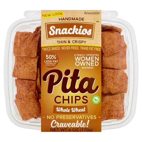How much fat is in pita chips whole wheat - calories, carbs, nutrition