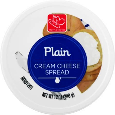 How much fat is in plain cream cheese spread - calories, carbs, nutrition