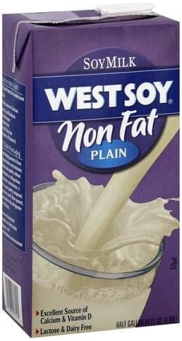 How much fat is in plain soy milk - calories, carbs, nutrition