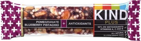 How much fat is in pomegranate pistachio blueberry bar - calories, carbs, nutrition