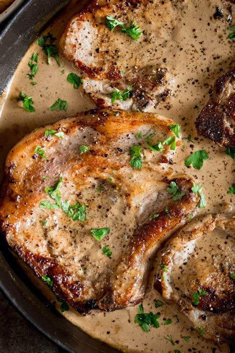 How much fat is in pork chop with orange mustard sauce (1225.0) - calories, carbs, nutrition