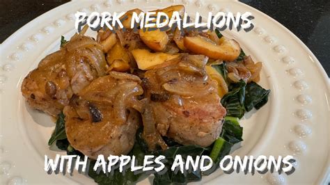 How much fat is in pork medallions w/sauteed apples - calories, carbs, nutrition