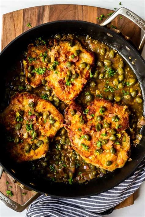 How much fat is in pork piccata - calories, carbs, nutrition