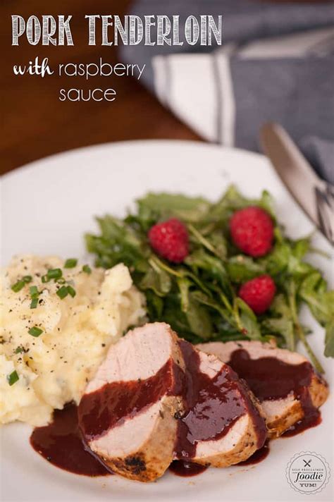 How much fat is in pork tenderloin with raspberry sauce - calories, carbs, nutrition