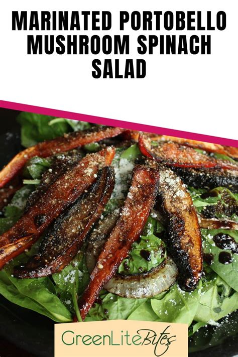 How much fat is in portobello mushroom spinach salad - calories, carbs, nutrition