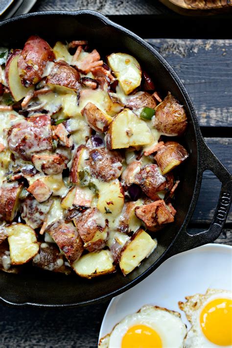 How much fat is in potato, ham, pepper, egg skillet - calories, carbs, nutrition