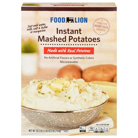 How much fat is in potatoes instant mashed three cheese 1/2 cup - calories, carbs, nutrition